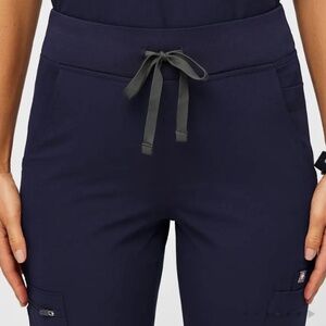 FIGS Yola Skinny Scrub Pants Small Navy NWT